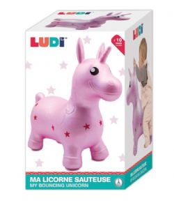 LUDI - LICORNE REBONDISSANTE ROSE (ANIMAUX SAUTEURS)